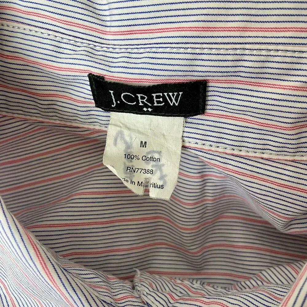 J. Crew Striped Button-Down Shirt Size Medium